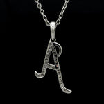 Load image into Gallery viewer, Platinum A Alphabet Diamond Pendant JL PT P 369
