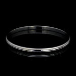 Load image into Gallery viewer, Punjabi Platinum Kada for Men with Matte Finish &amp; Hi-Polish JL PTB 617
