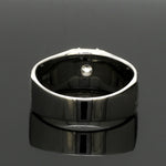 Load image into Gallery viewer, 1-Carat Lab Grown Solitaire Heavy Platinum Ring for Men JL PT LG 983-A
