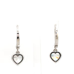 Load image into Gallery viewer, 2-Carat Lab Grown Heart Cut Solitaire Platinum Earrings JL PT E LG-372
