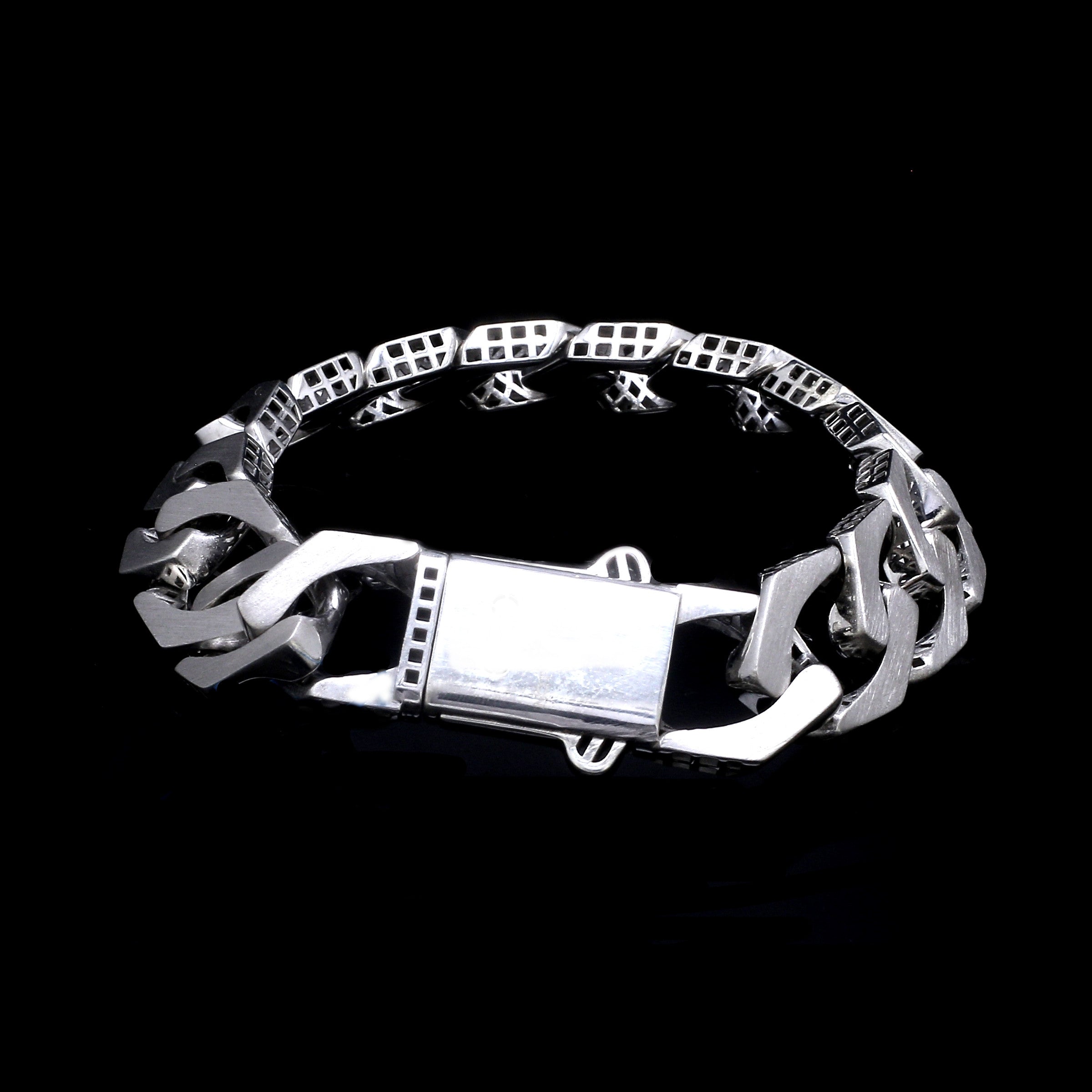 Men of Platinum | 14mm Double Side Heavy Bracelet for Men JL PTB 1379