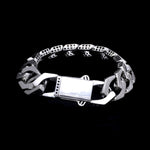 Load image into Gallery viewer, Men of Platinum | 14mm Double Side Heavy Bracelet for Men JL PTB 1379
