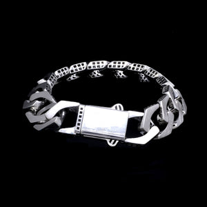 Men of Platinum | 14mm Double Side Heavy Bracelet for Men JL PTB 1379