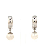 Load image into Gallery viewer, Platinum Diamond Ruby Earrings with Pearl JL PT E 369
