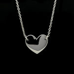 Load image into Gallery viewer, Platinum Heart Pendant with Chain JL PT P 368
