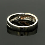 Load image into Gallery viewer, Platinum Love Bands with Rose Gold &amp; Diamonds JL PT 1438
