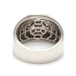 Load image into Gallery viewer, Customised Alphabet / Initial Platinum Signet Ring for Men JL PT 1373
