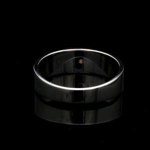 Parallel Paths Platinum Couple Rings with Rose Gold & Diamonds JL PT 966