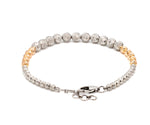 Load image into Gallery viewer, Platinum Rose Gold Bracelet with Diamond Cut Balls for Women JL PTB 1210   Jewelove.US
