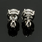 Load image into Gallery viewer, 3 Carat Lab Grown Solitaire Diamond Earrings in Platinum SJ PTO E LG-152

