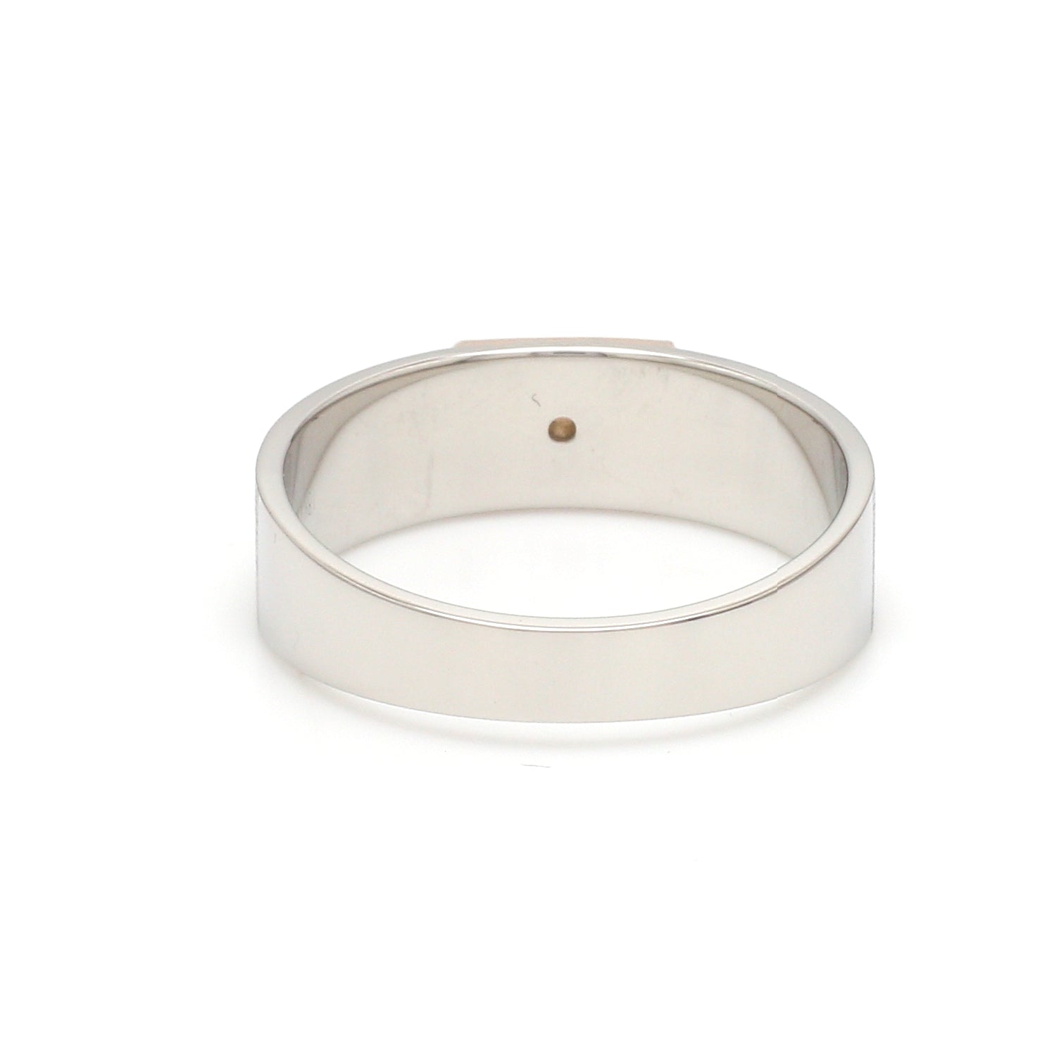 Parallel Paths Platinum Couple Rings with Rose Gold & Diamonds JL PT 966