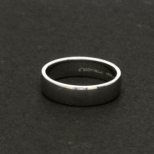Customized Fingerprint Engraved Platinum Rings for Women JL PT 270