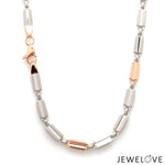 Load image into Gallery viewer, Platinum + Rose Gold Chain for Men JL PT CH 1301   Jewelove.US
