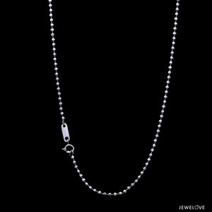 Platinum Chain with Diamond Cut Balls JL PT 748