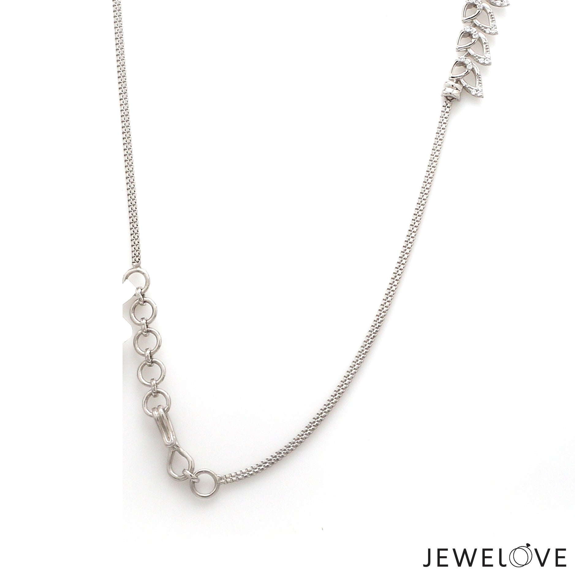 Platinum Evara Diamond Necklace & Earrings Set JL PT NE 341   Jewelove.US