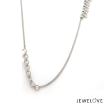 Load image into Gallery viewer, Platinum Evara Diamond Necklace &amp; Earrings Set JL PT NE 341   Jewelove.US
