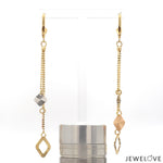 Load image into Gallery viewer, Designer 18K Yellow Hanging Gold Earrings JL AU E 03   Jewelove.US
