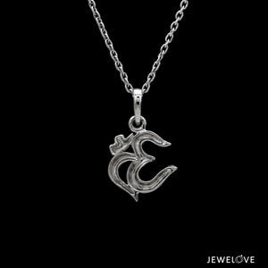 Plain Platinum Om Pendant JL PT OM-1   Jewelove.US