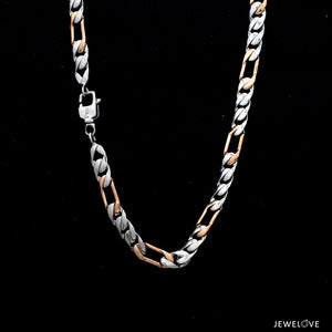 Two-tone Platinum Chain for Men JL PT CH 1070   Jewelove.US