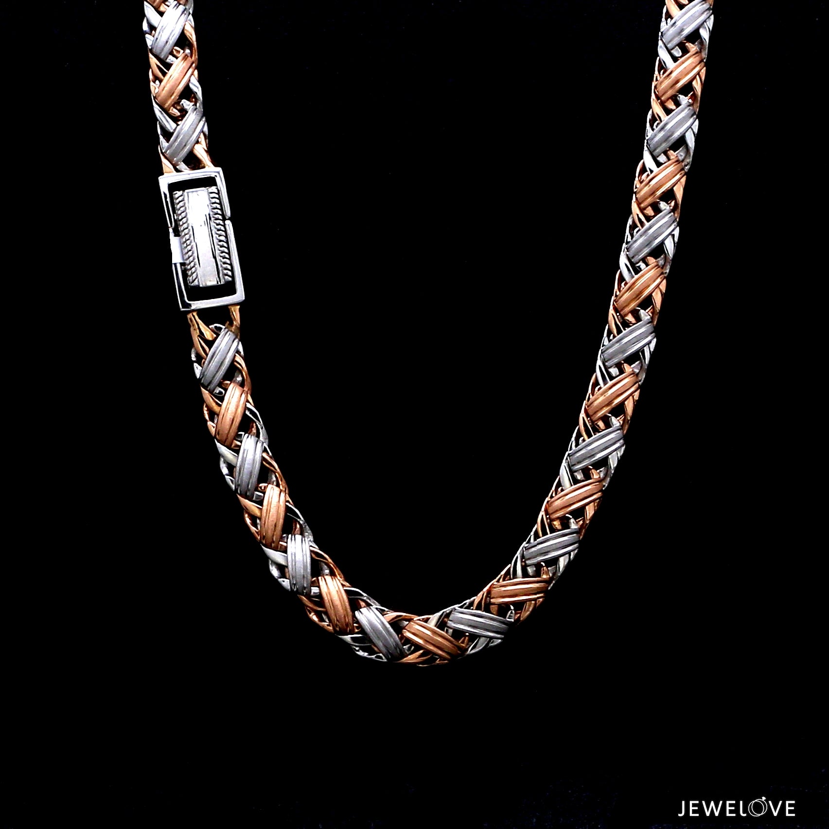 Men of Platinum | 6mm Platinum Rose Gold Chain for Men JL PT CH 1408