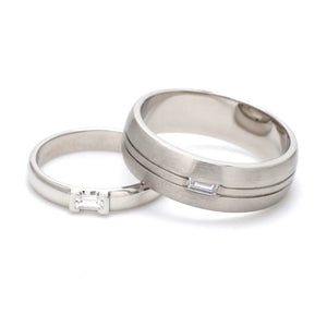 Baguette Diamond Couple Ring  JL PT 432   Jewelove