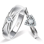 Load image into Gallery viewer, Beautiful Platinum Love Bands with Diamonds JL PT 903  Both Jewelove.US
