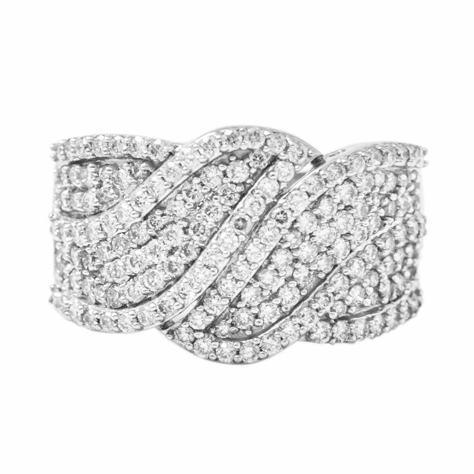 Broad Designer Bridal Ring with Diamonds in Platinum JL PT 263   Jewelove