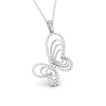 Load image into Gallery viewer, Butterfly Platinum Pendant with Diamonds JL PT P 8109   Jewelove.US
