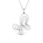 Load image into Gallery viewer, Butterfly Platinum Pendant with Diamonds JL PT P 8109   Jewelove.US
