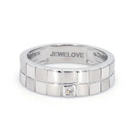 Load image into Gallery viewer, Chess Inspired Couple Bands in Platinum JL PT 423  Women-s-Ring-only-VVS-GH Jewelove

