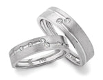 Load image into Gallery viewer, Chic Platinum Love Bands JL PT 110   Jewelove
