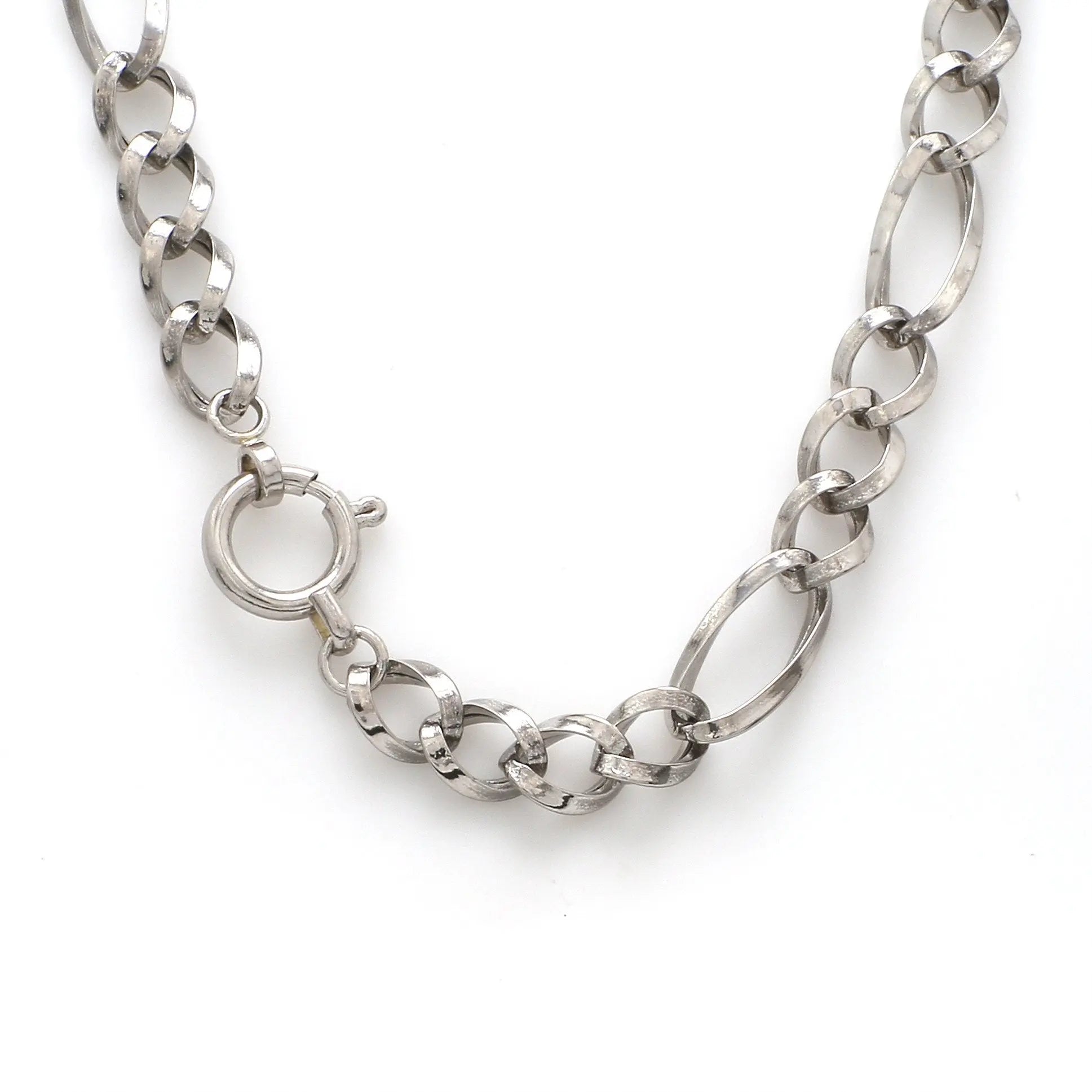 Circular Links Platinum Chain for Men JL PT 716   Jewelove