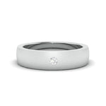 Load image into Gallery viewer, Classic Matte Finish Single Diamond Platinum Ring JL PT 679  Women-s-Ring-only Jewelove.US
