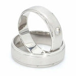Load image into Gallery viewer, Classic Platinum Love Bands SJ PTO 104-A  Both Jewelove.US
