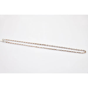 Classic Platinum Rose Gold Chain with Alternate Links JL PT CH 771   Jewelove.US