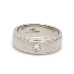 Load image into Gallery viewer, Classic Platinum Solitaire Love Bands JL PT 101  Men-s-Ring-only Jewelove.US
