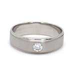 Load image into Gallery viewer, Classic Platinum Solitaire Love Bands JL PT 101  Women-s-Ring-only Jewelove.US
