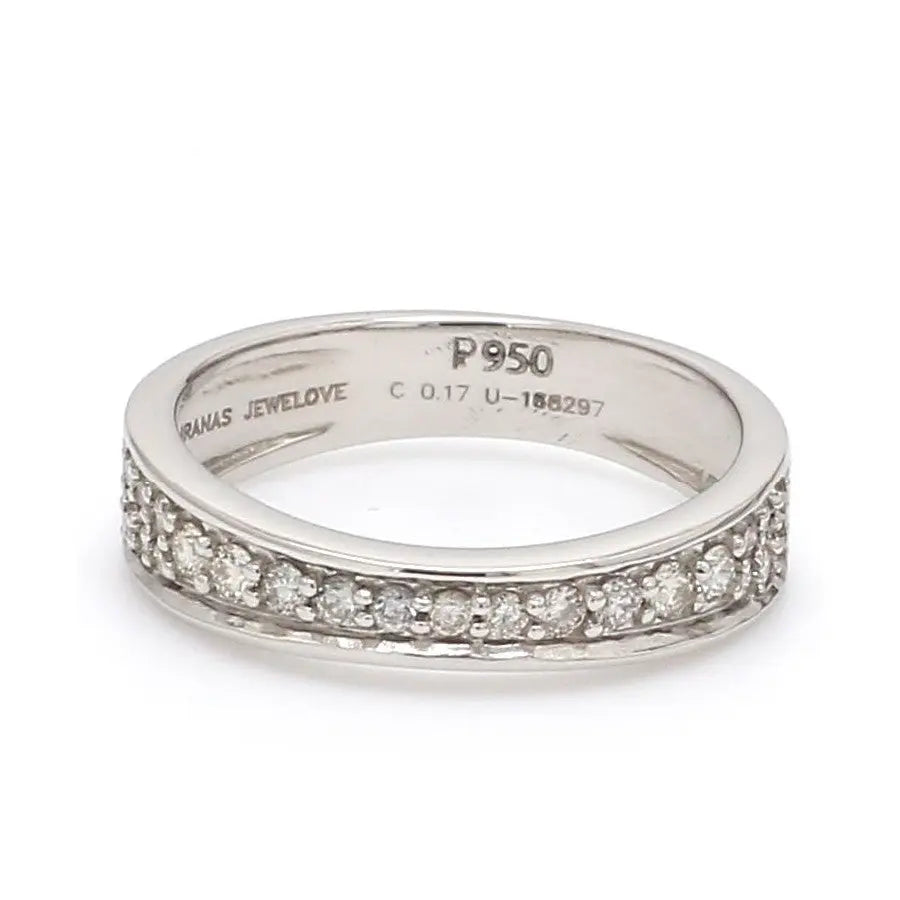 Complementary Platinum Love Bands with Pathways JL PT 211   Jewelove