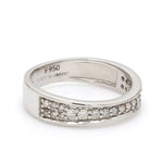 Load image into Gallery viewer, Complementary Platinum Love Bands with Pathways JL PT 211   Jewelove
