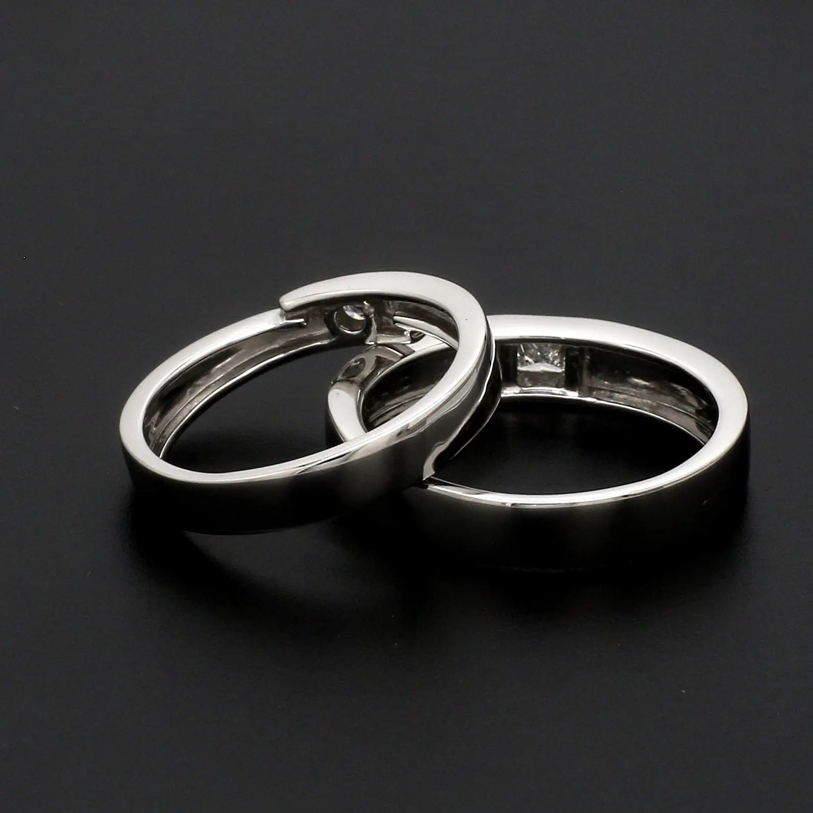 Order Beautiful 925 Sterling Silver Couple Rings online at lowest prices in  India from Giftcart.com