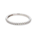 Load image into Gallery viewer, Curvy Half Eternity Platinum Ring with Diamonds JL PT 585   Jewelove.US
