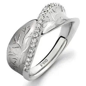 Curvy Platinum Ring with Diamonds by Jewelove JL PT 507   Jewelove