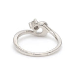Load image into Gallery viewer, Curvy Platinum Solitaire Ring for Women JL PT 510   Jewelove
