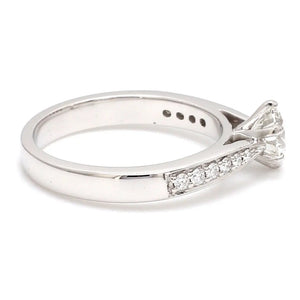 Customised 0.70 cts. Platinum Diamond Solitaire Ring JL PT 917   Jewelove.US