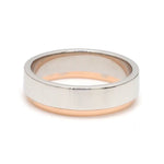 Load image into Gallery viewer, Customised Platinum Love Bands with Rose Gold JL PT 925   Jewelove.US
