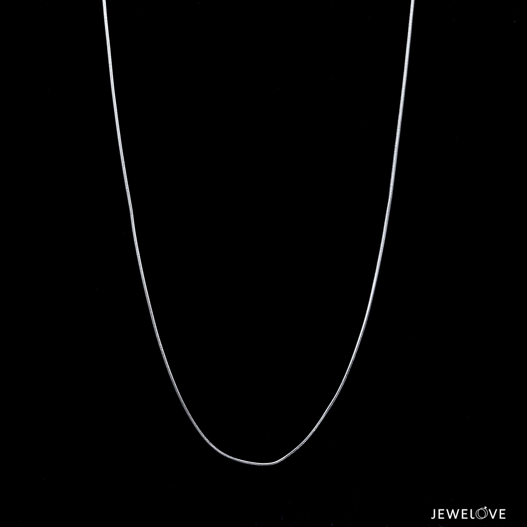1mm Japanese Platinum Round Snake Chain SJ PTO 712