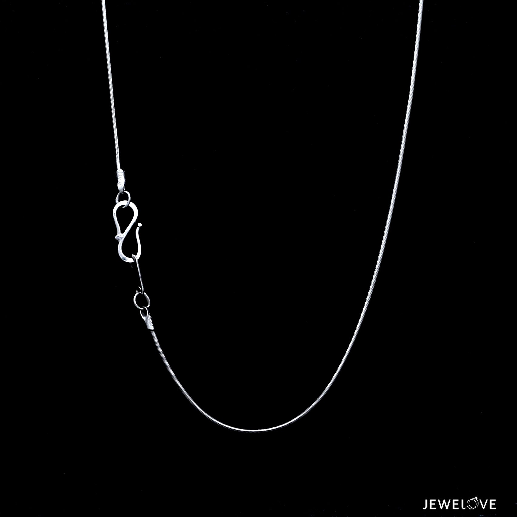 1mm Japanese Platinum Round Snake Chain SJ PTO 712