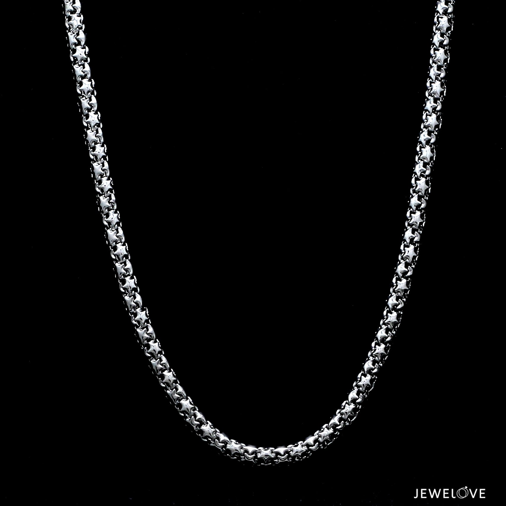 4mm Japanese Star Links Platinum Unisex Chain JL PT CH 1113