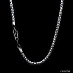 Load image into Gallery viewer, 4mm Japanese Star Links Platinum Unisex Chain JL PT CH 1113
