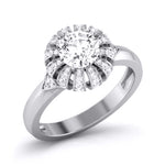 Load image into Gallery viewer, 70-Pointer Solitaire Designer Platinum Diamond Ring  for Women JL PT 8052-B   Jewelove
